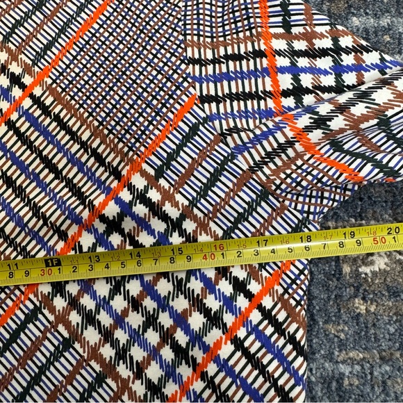 Tanya Taylor Letta Plaid Mock Turtleneck Modest Business Casual Mini Dress Large - Picture 13 of 14